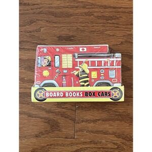 Board Books Box Cars -‎ 3-D Fire Engine Truck  Book by Piggy Toes Press NEW